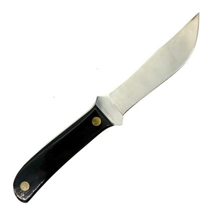 Westmark Handmade Cutlery USA 6279 - Fixed Blade Knife w Leather Sheath - Buffalo Horn Handles