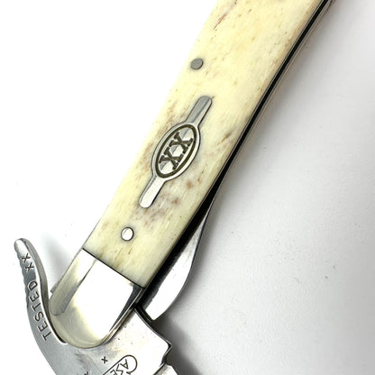 Case XX 61953L - Russlock Knife - Appaloosa Bone Handles - 2007