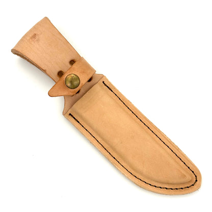 Westmark Handmade Cutlery - Fixed Blade Knife & Leather Sheath - Crimson Bone Handles - WM5278