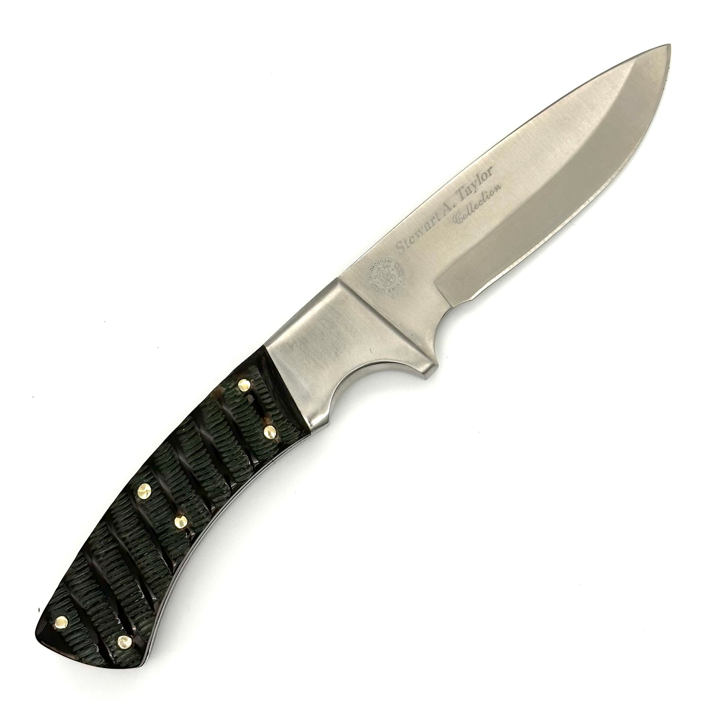 Smith & Wesson Fixed Blade Knife - Buffalo Horn Handles - Steward A Taylor Collection - CKH1