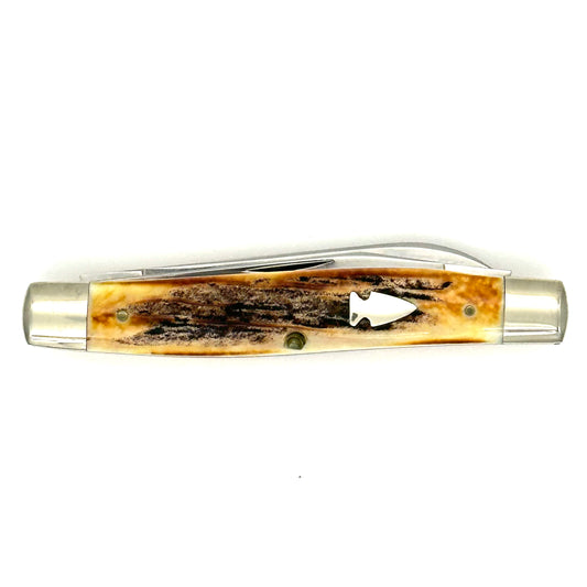 Northwoods - Square Back Muskrat - Burnt Stag Handles - NWK027