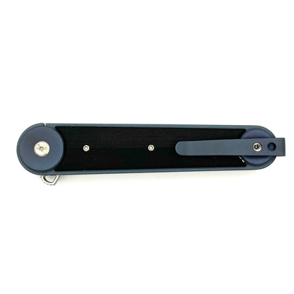 AG Russell Double-O Flipper - Black G-10 & Anodized Titanium Handles - AGYH-YQDO55X