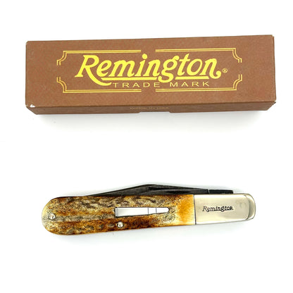 Remington Big Daddy Barlow Bullet - Damascus Blades - Stag Handles - RB-1242D - 2009