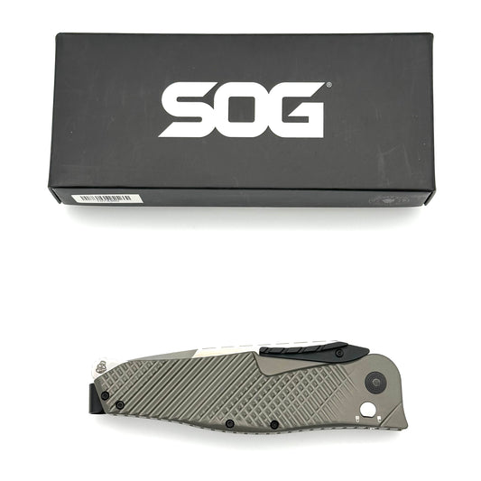 SOG Quake XL Assisted Folding Knife - Aluminum Handles - IM1101-BX