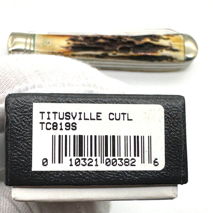 Titusville by Queen #19 Trapper - Stag Handles - TC0819TS - 2008