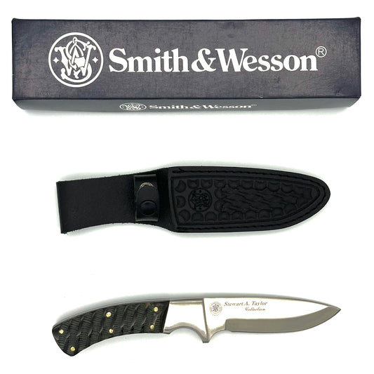 Smith & Wesson Fixed Blade Knife - Buffalo Horn Handles - Steward A Taylor Collection - CKH1