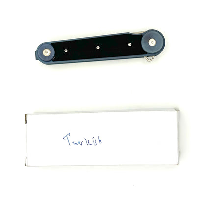 AG Russell Double-O Flipper - Black G-10 & Anodized Titanium Handles - AGYH-YQDO55X