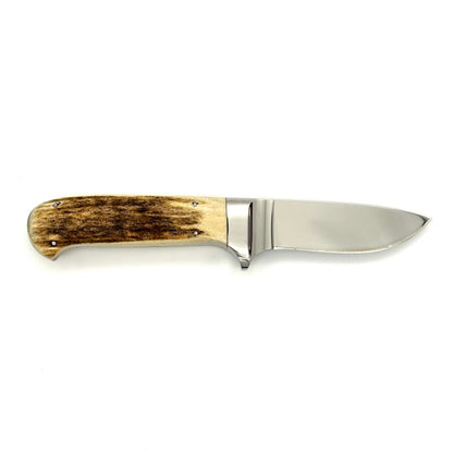 Canal Street Cutlery D'Holder Drop Point Hunter - Rocky Mountain Elk Horn Handles - 2010