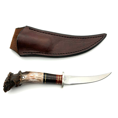 Northwoods Scagel Personal Knife - Whitetail Stag Handles with Spacers