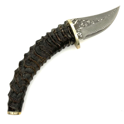 Schrade Skinner - Damascus Blade - Gazzelle Horn Handle - 2010 Limited Edition - SCDAM2