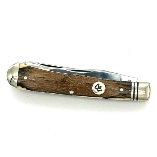 Colonel Coon 19 - Trapper Folding Knife - Mastodon Ivory Handles - CC19IV