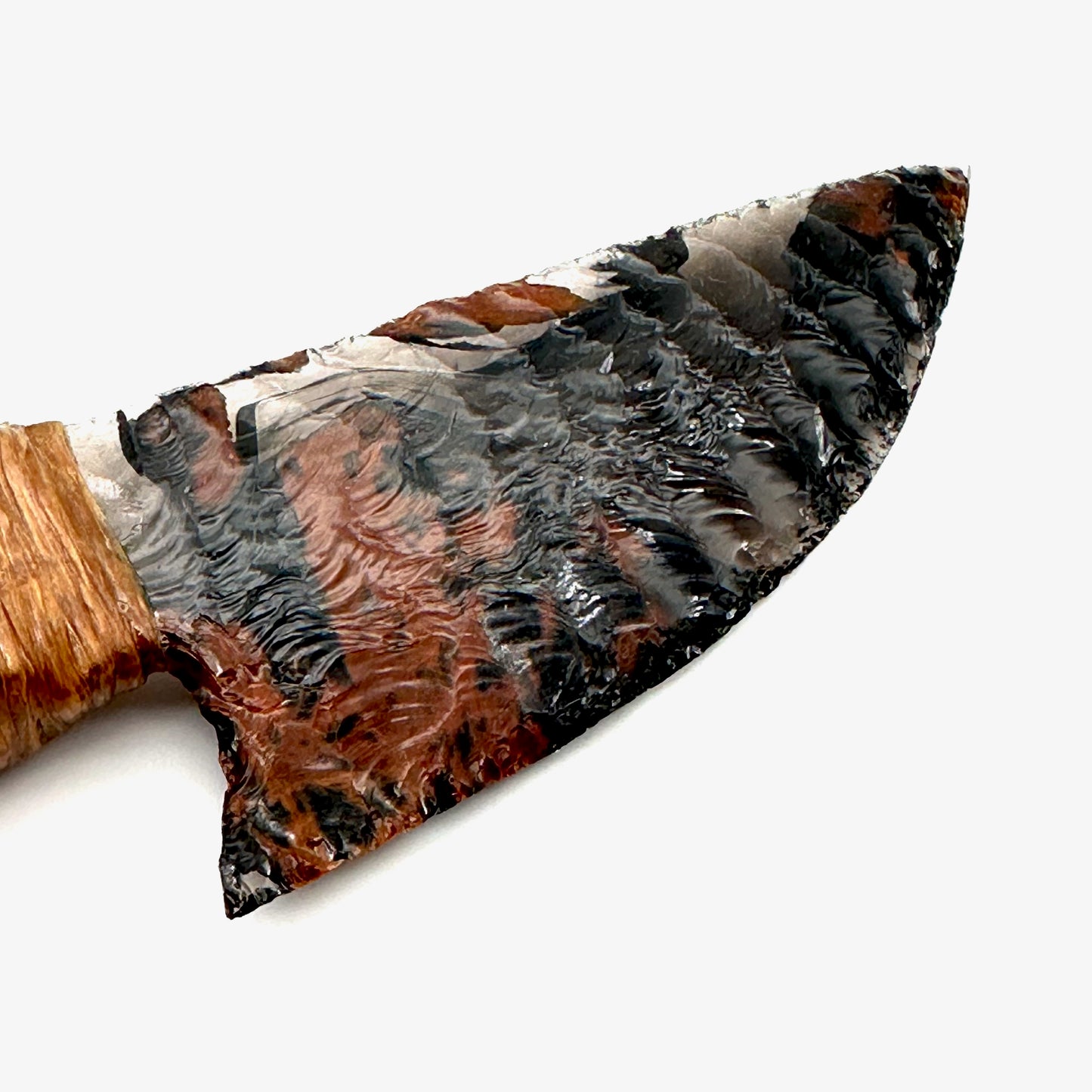 Shawn Kelly Flint Knapped Knife - Deer Antler Handle