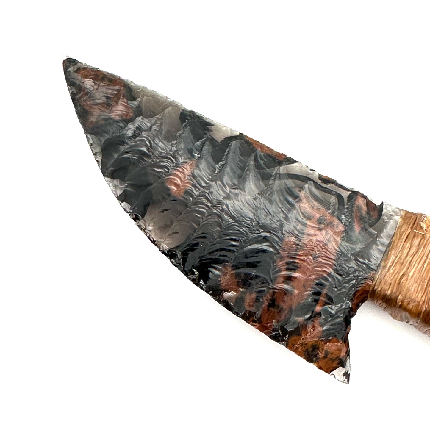 Shawn Kelly Flint Knapped Knife - Deer Antler Handle