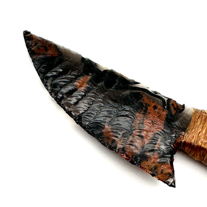 Shawn Kelly Flint Knapped Knife - Deer Antler Handle