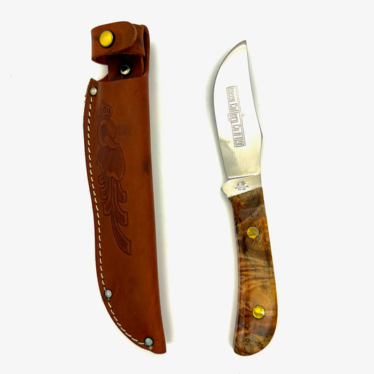 Queen #4190 Premium Skinner Hunter - Spalted Maple Burl Handles