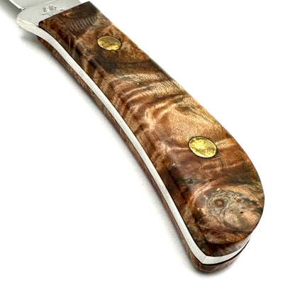 Queen #4190 Premium Skinner Hunter - Spalted Maple Burl Handles