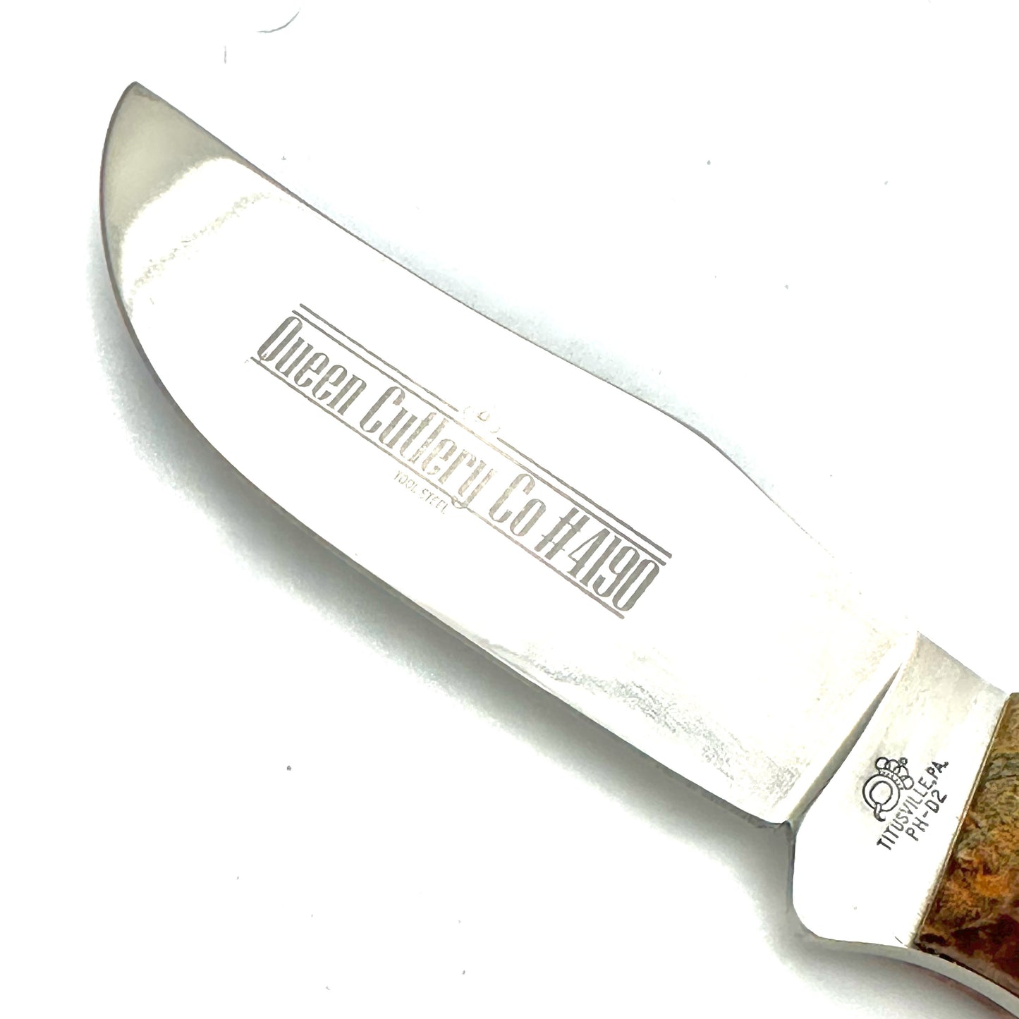 Queen #4190 Premium Skinner Hunter - Spalted Maple Burl Handles