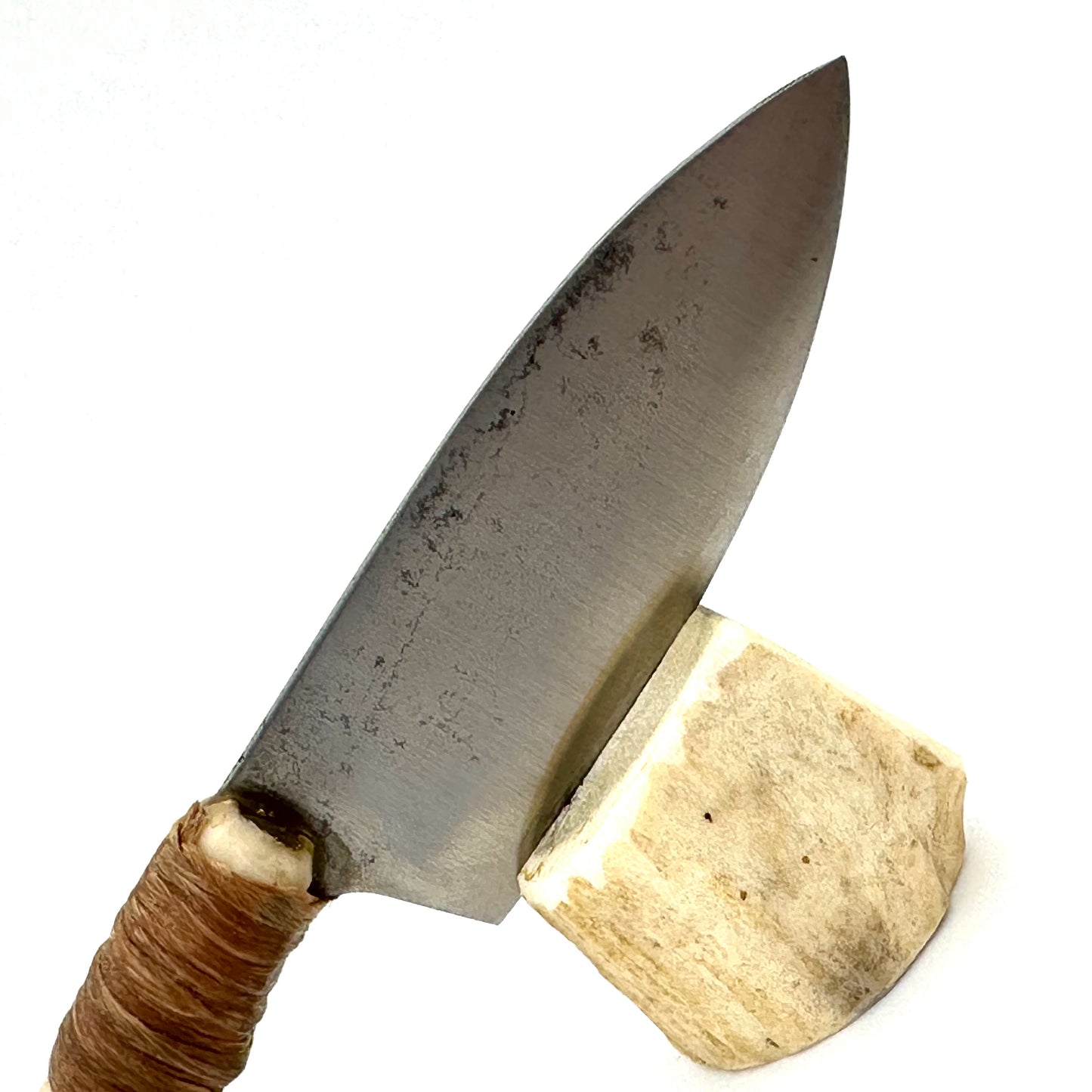 Kelgin Knife Makers Co-op - Fixed Knife - Deer Bone Handle - KMKL01