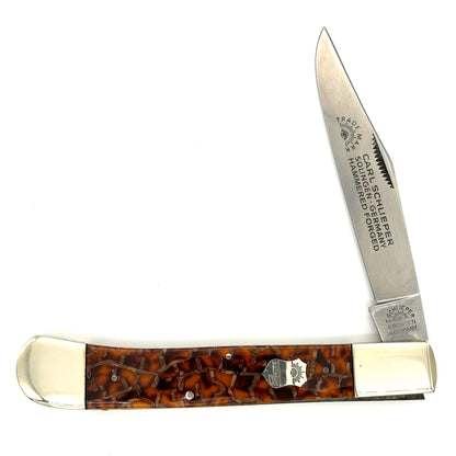 German Eye Brand Carl Schlieper Folding Knife - Warped Scales - Solingen