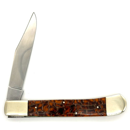 German Eye Brand Carl Schlieper Folding Knife - Warped Scales - Solingen