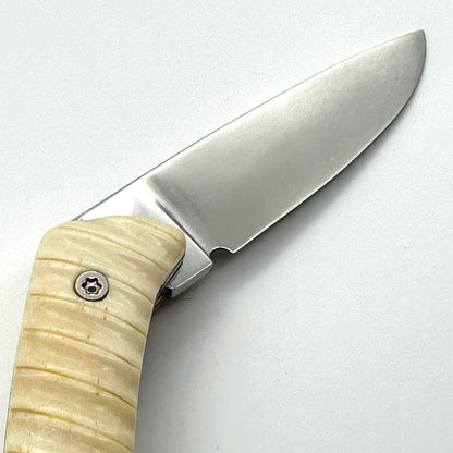 Citadel Kampot Liner Lock Folding Knife - Hand Carved Bone Handles - KC4032