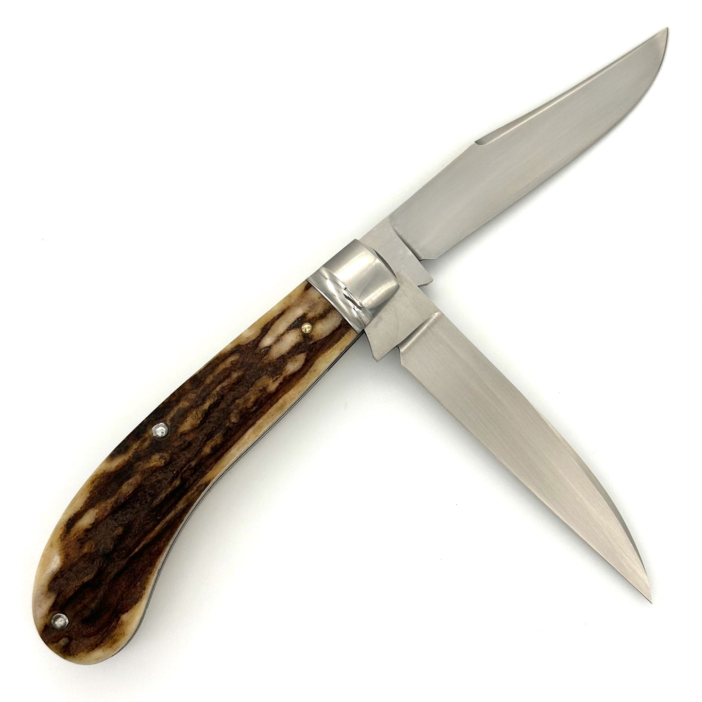 Zscherny Two Blade Wharncliffe Trapper - Stag Handles