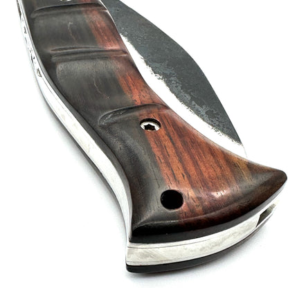 Citadel Kukri Folding Camp Knife - Rosewood Handles