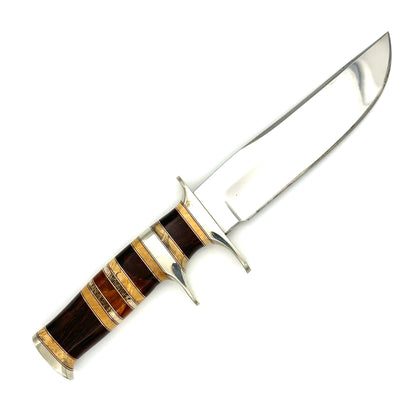 Randy Lee Sub-Hilt Fighter w Hand Tooled Leather Sheath