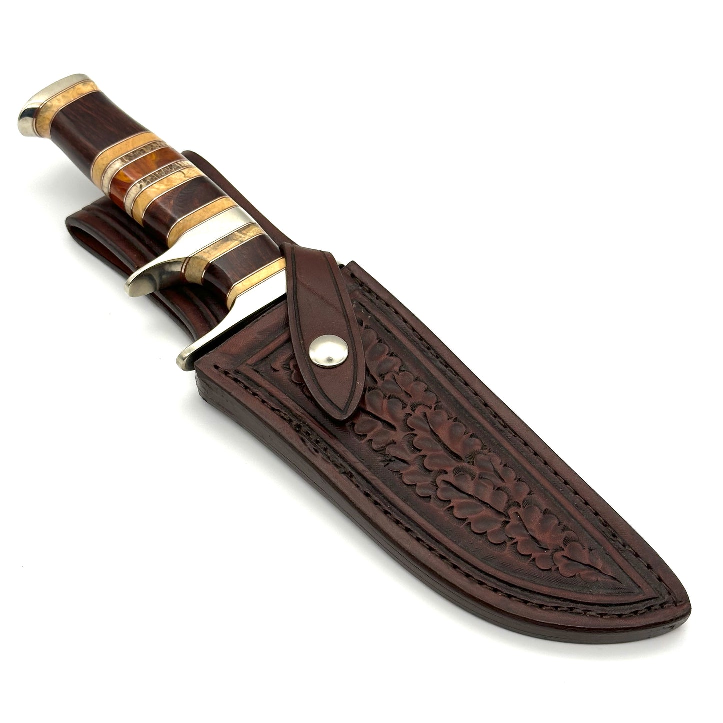 Randy Lee Sub-Hilt Fighter w Hand Tooled Leather Sheath