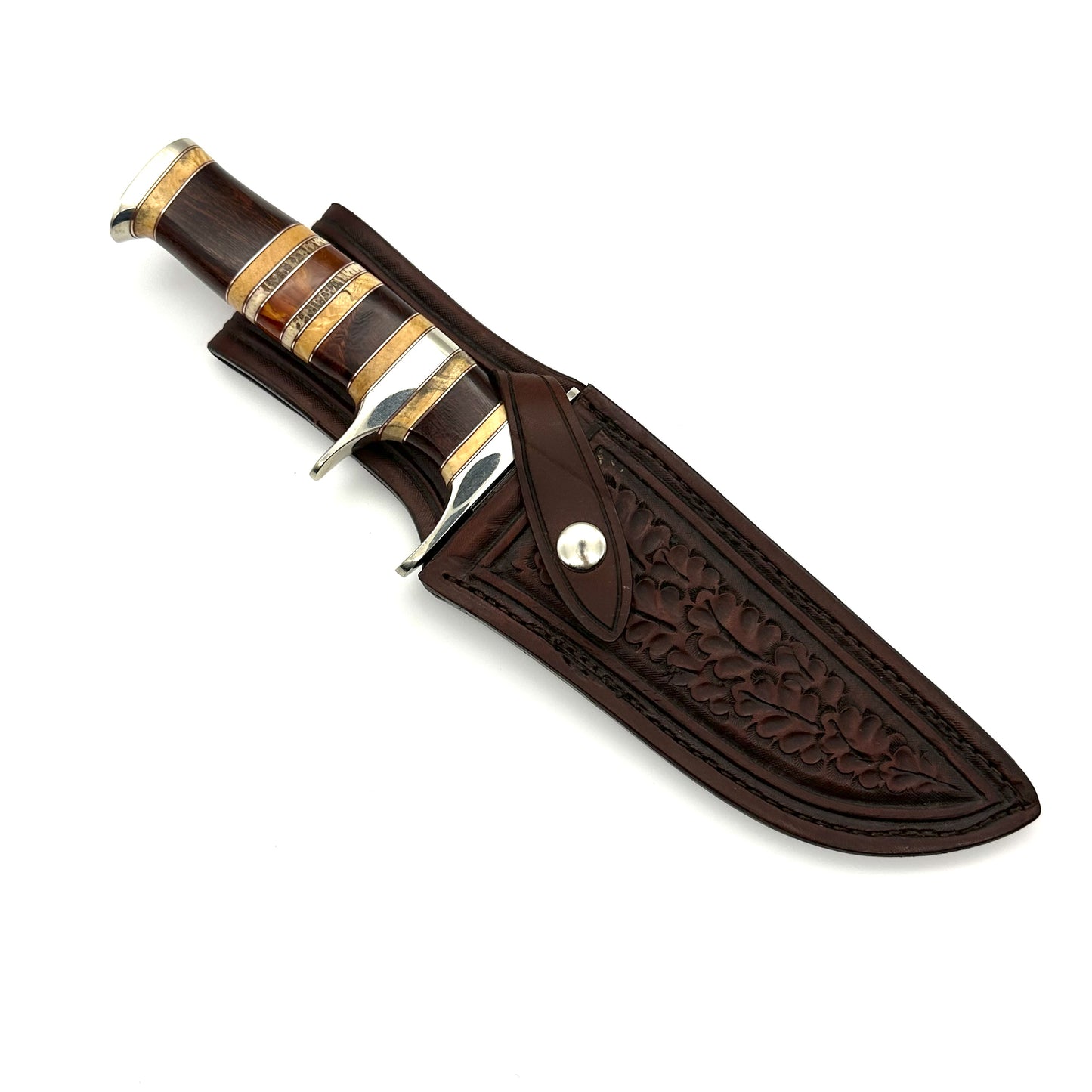 Randy Lee Sub-Hilt Fighter w Hand Tooled Leather Sheath