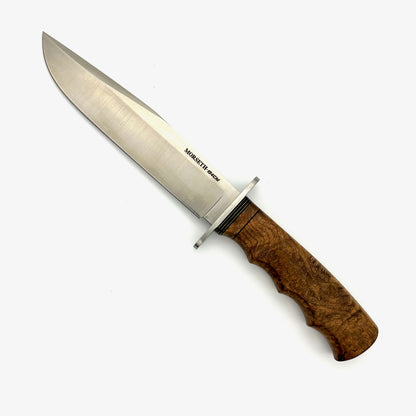 Morseth Model 6 Hunter's Bowie - 154CM Stainless - Burl Wood Handles - 2013 - M6-154-MES