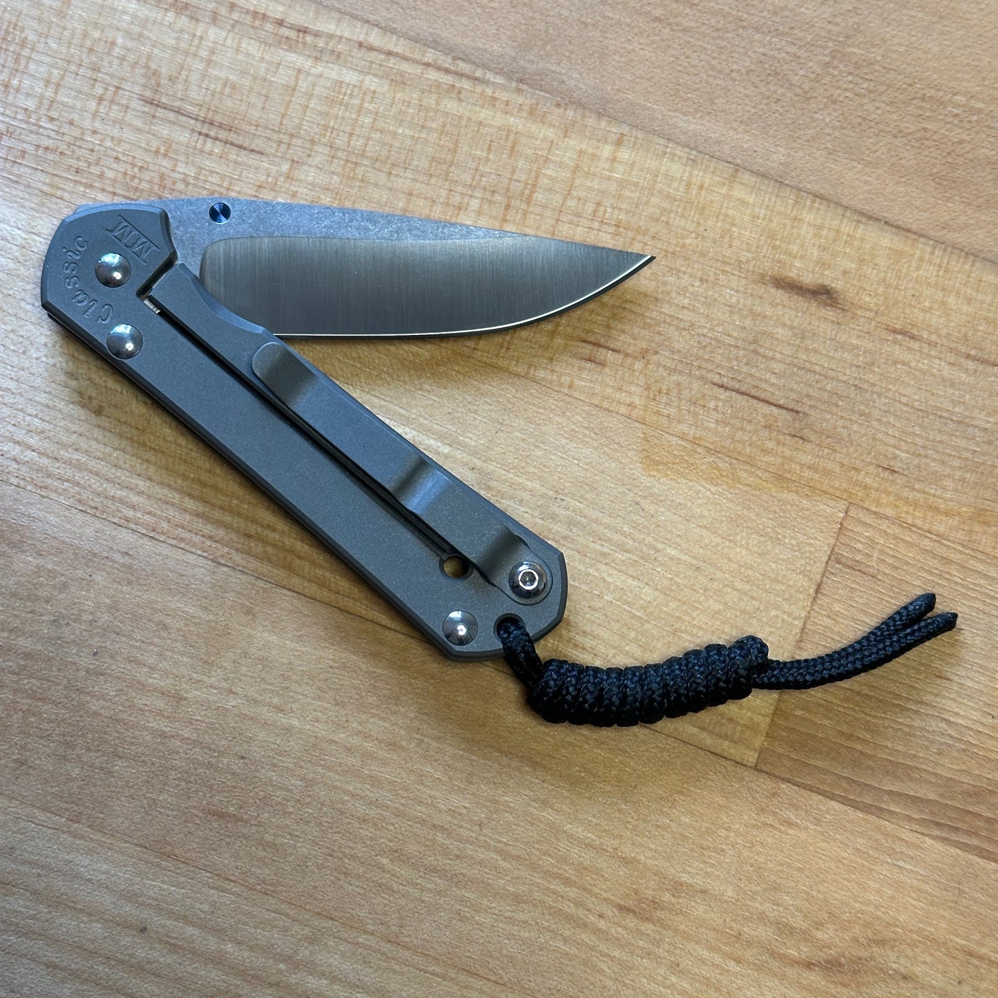 Chris Reeve Small Sebenza Classic 2000 - Unique Graphic Titanium Handles